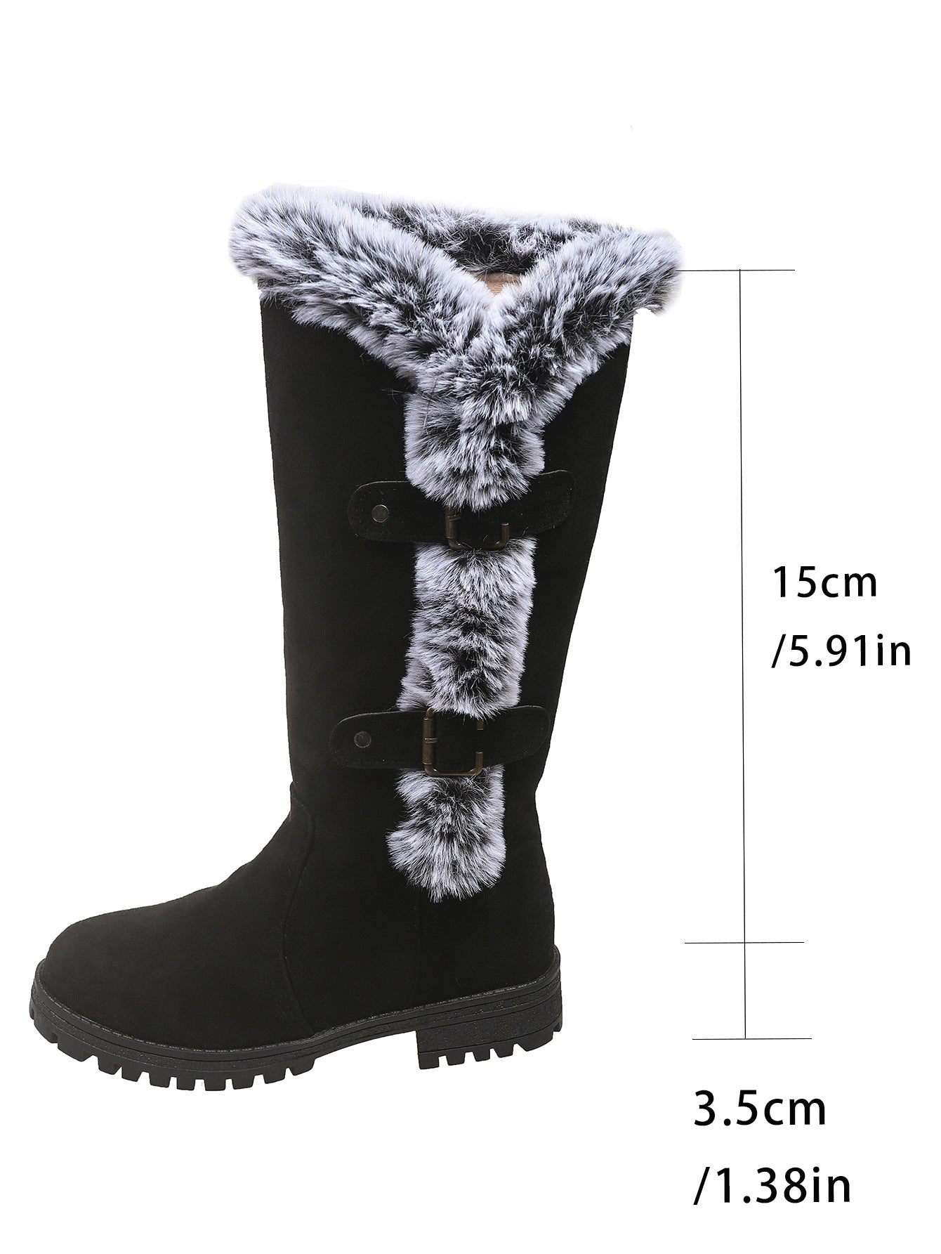 Warm Plush Winter Fuzzy Knee Boots