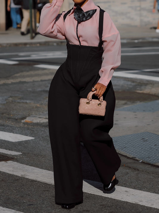 Suspender Rounded Corset Pants