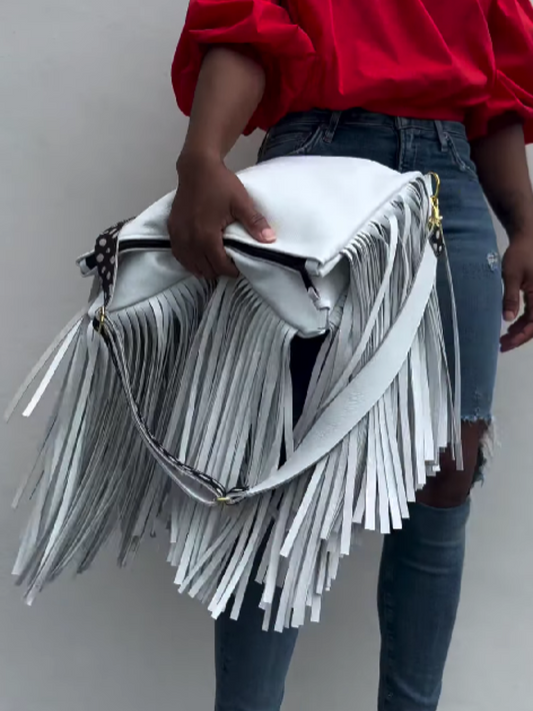 Multi-Layer Fringed Crossbody Bag