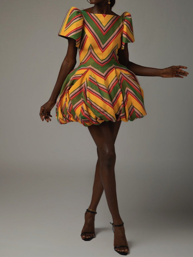 Fashionable Bubble Mini Dress