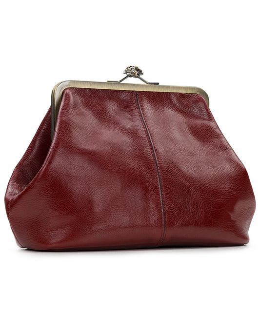 Classic Kisslock Leather Bag