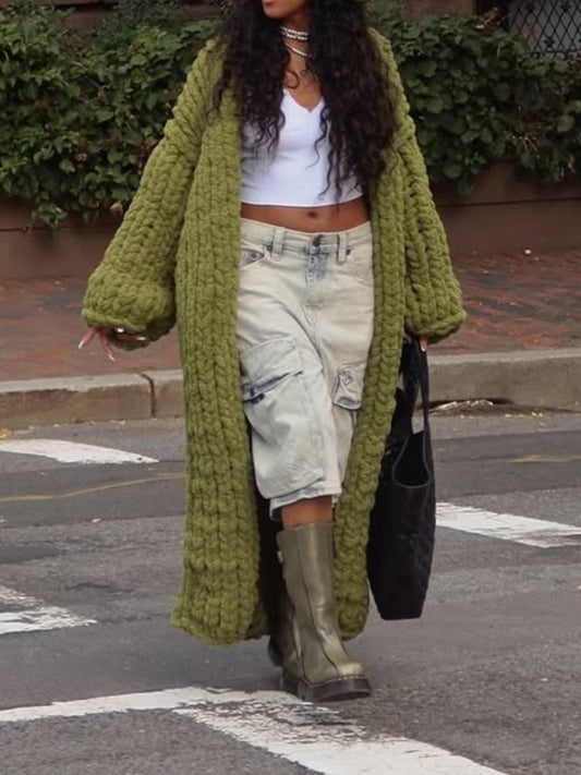 Knitted Cardigan Coat