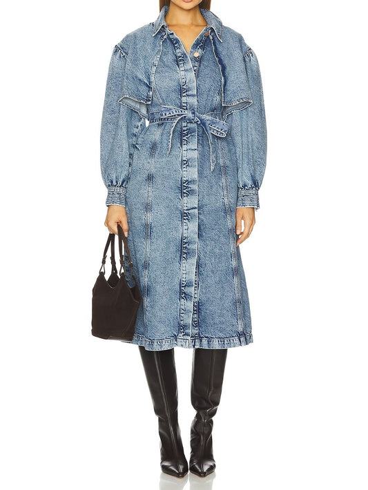 Denim Trench Coat