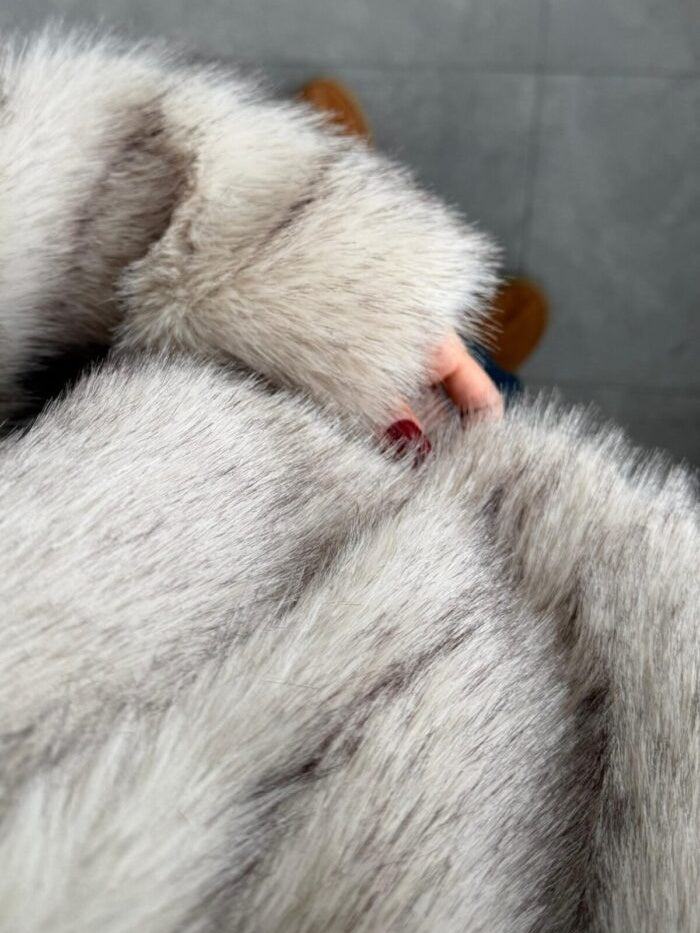 Hooded Short Fur Coat