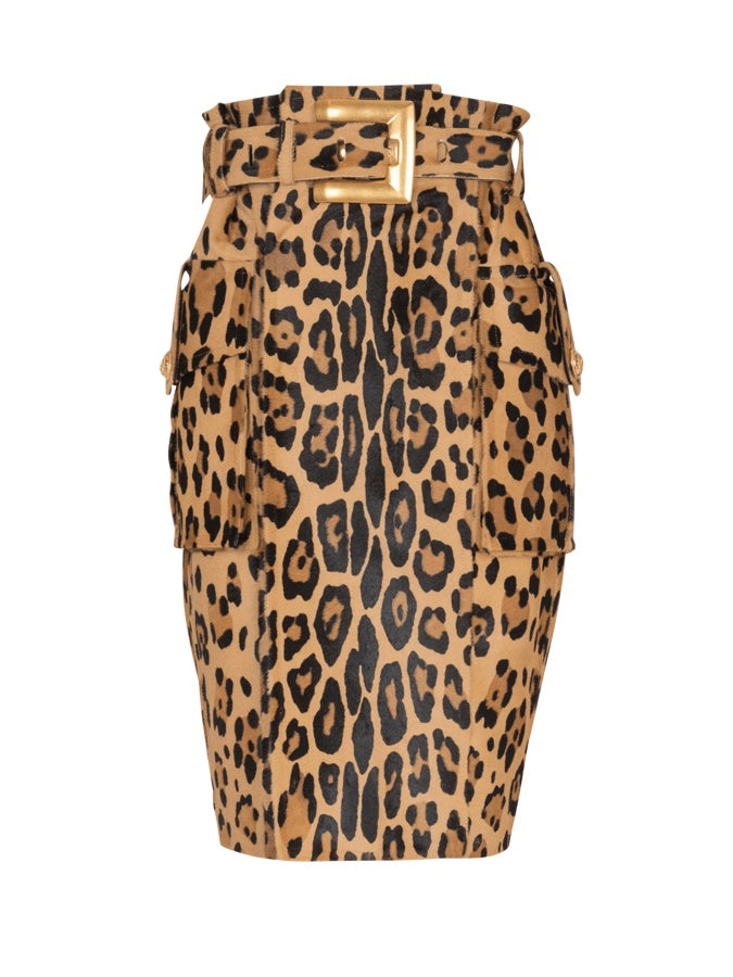 Chic Leopard Pattern Suit