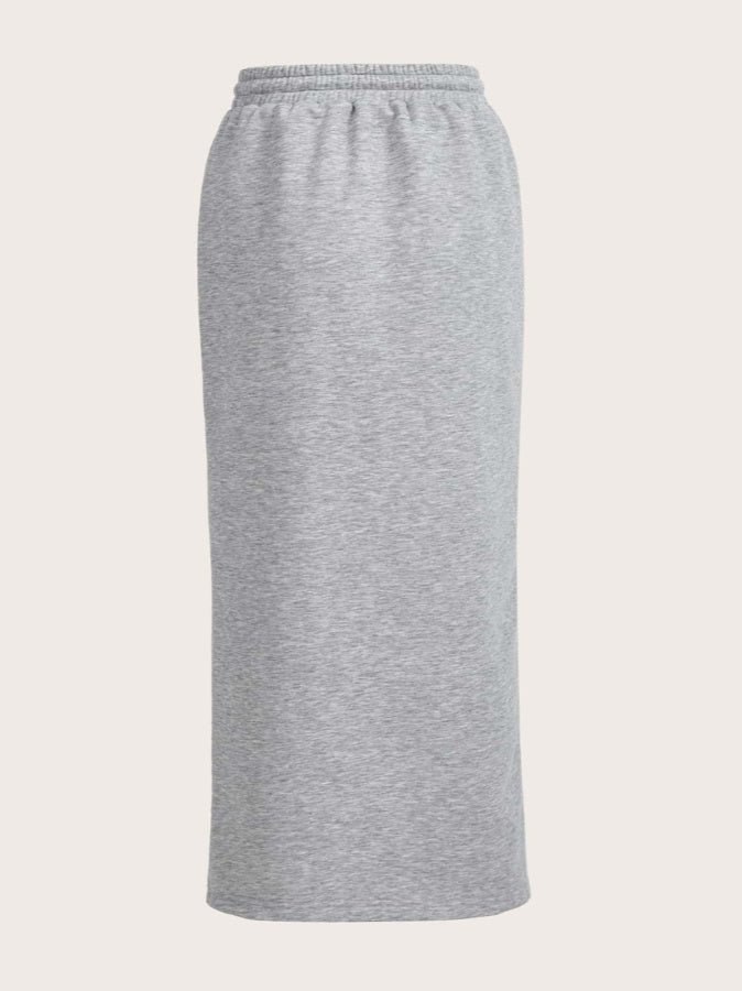 Casual Hoodie And Skirt Two-piece Set