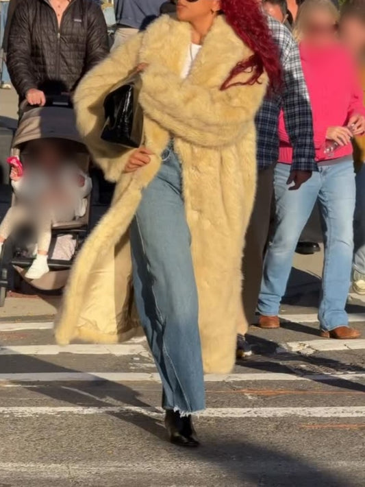 Stunning Faux Fur Long Coat