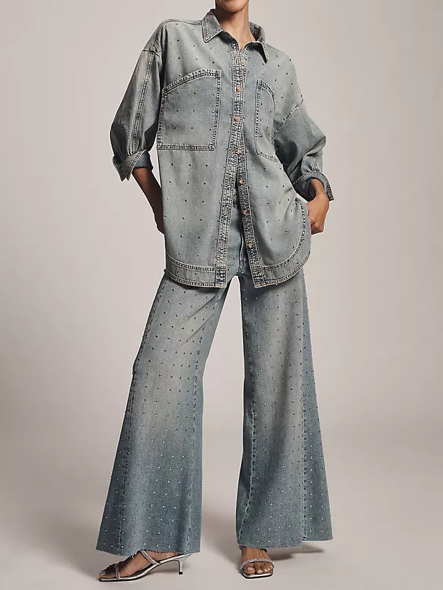 Studded Denim Shirt