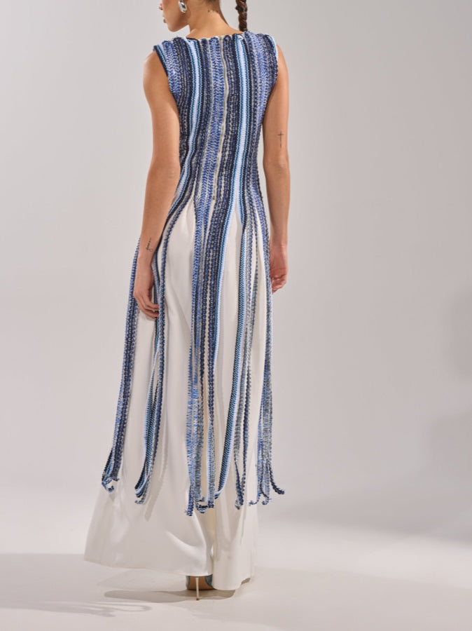 V-neck Sleeveless Tassel Top