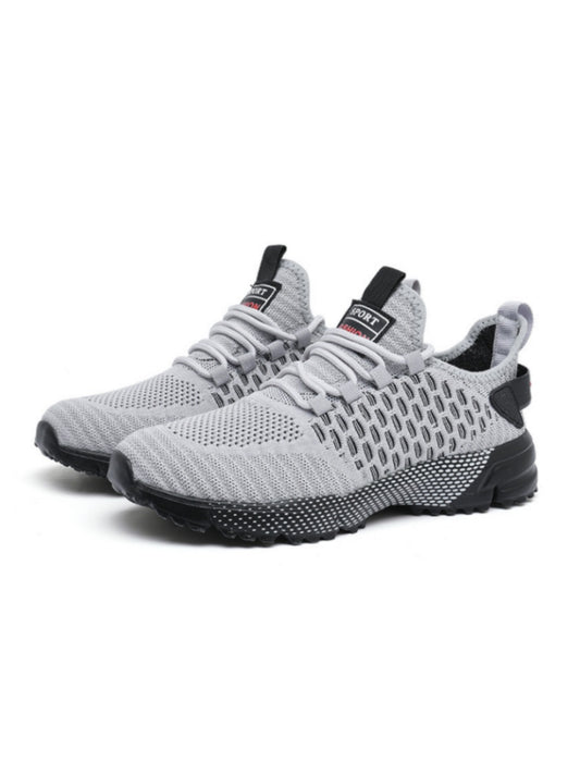 Men's Lightweight Breathable Lace-Up Sneakers