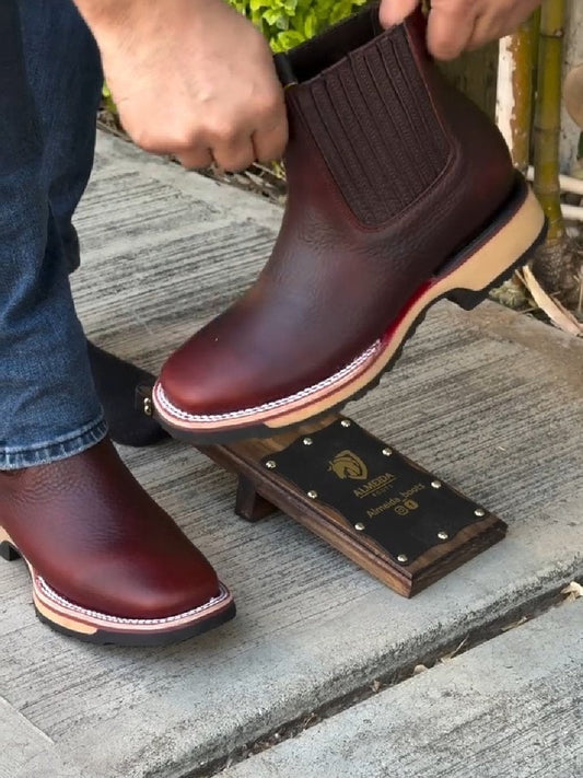 Men's Square-toe Western Cowboy Boots