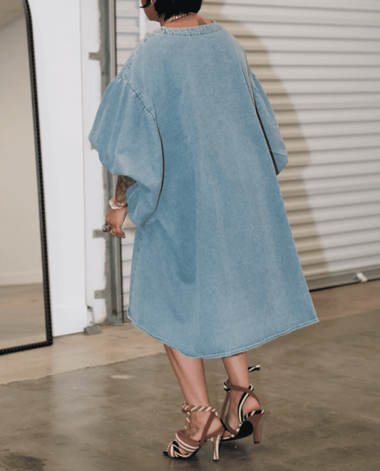 Oversized Loose Puff Sleeve Top