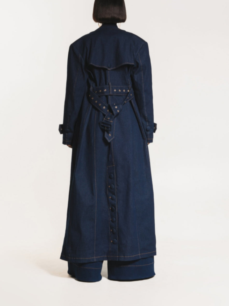 Denim Trench Jacket