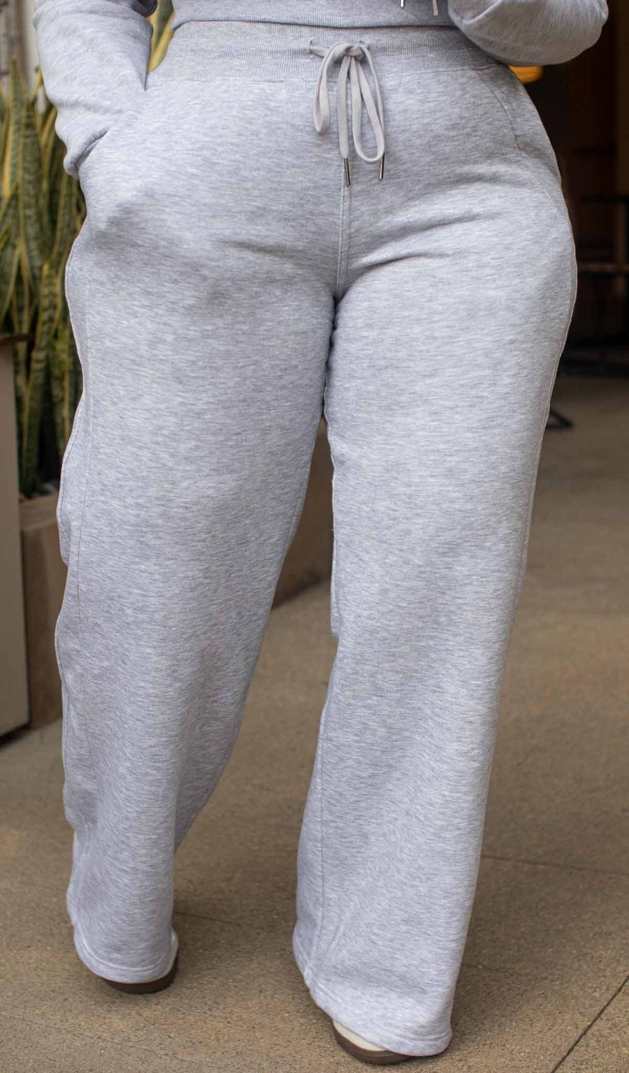 Women's Wide-leg Hooded Sweatshirt Two-piece Set