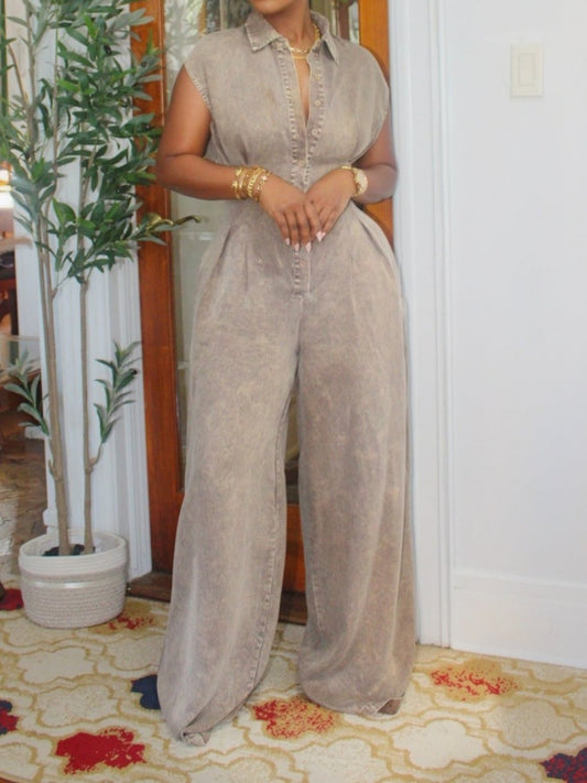 Jumpsuit With Cut-out In The Back