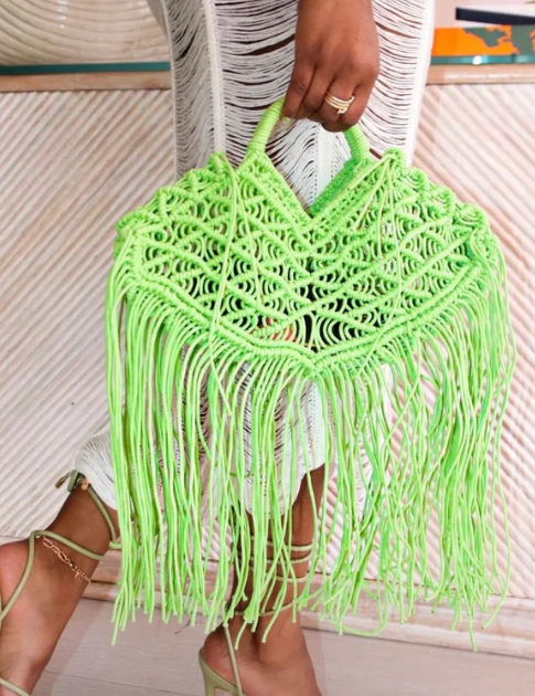 Fringe Tote Clutch