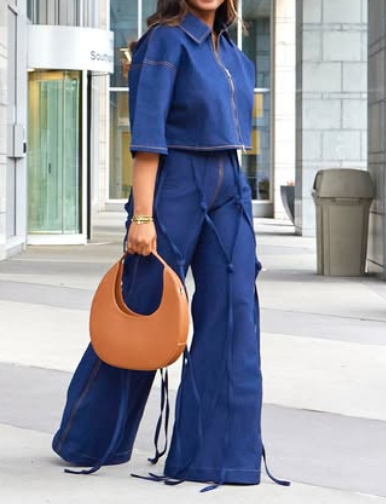 Fab Fringe Denim 2pc Set