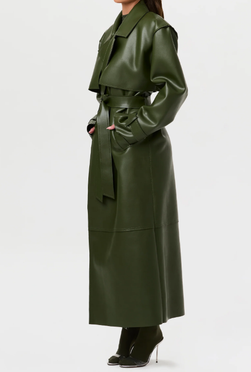 Fancy Fall Leather Coat