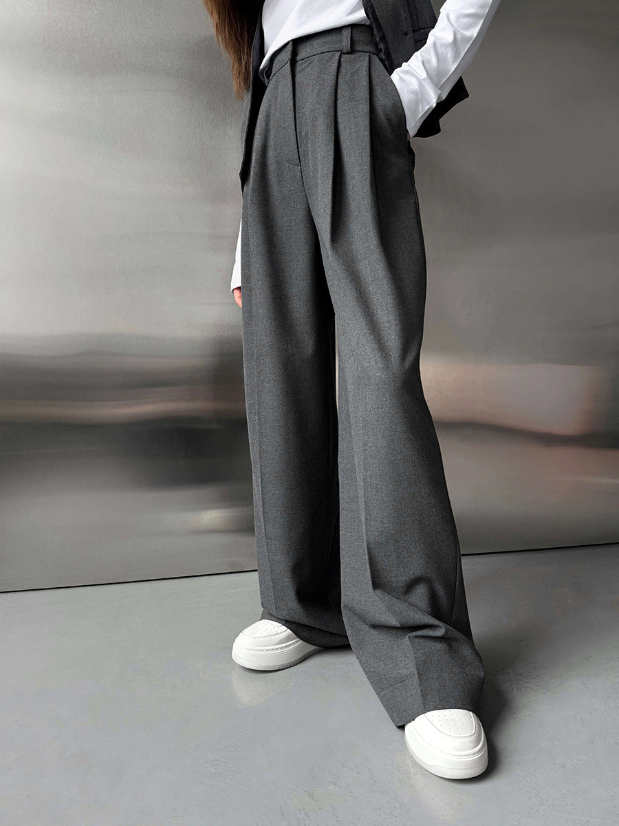 Straight-leg Suit Pants