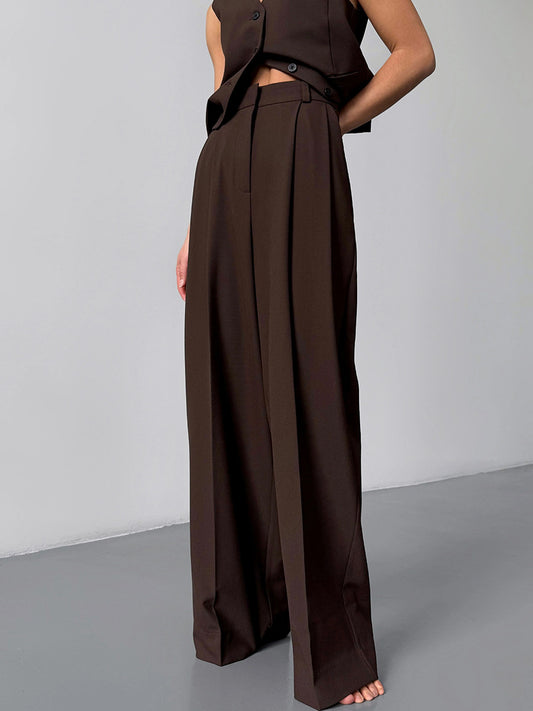 Straight-leg Suit Pants