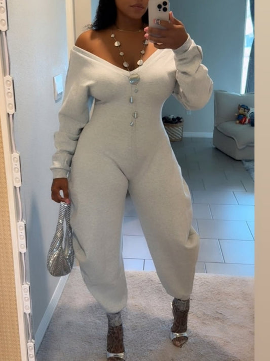 Comfy Cozy Sweatshirt Jumpsuit