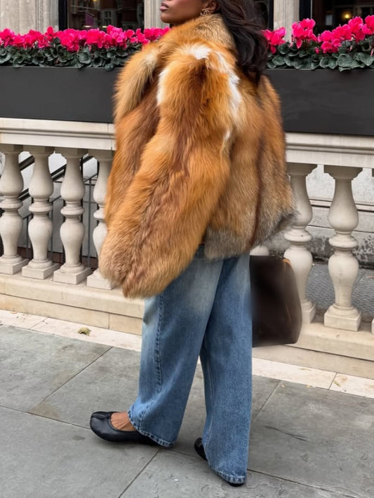 Luxury Fox Fur Coat