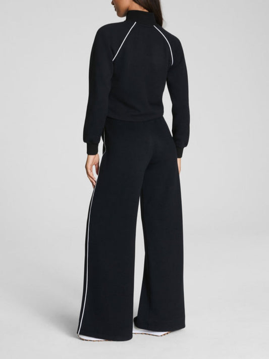 Half-zip Long-sleeved Jumpsuit