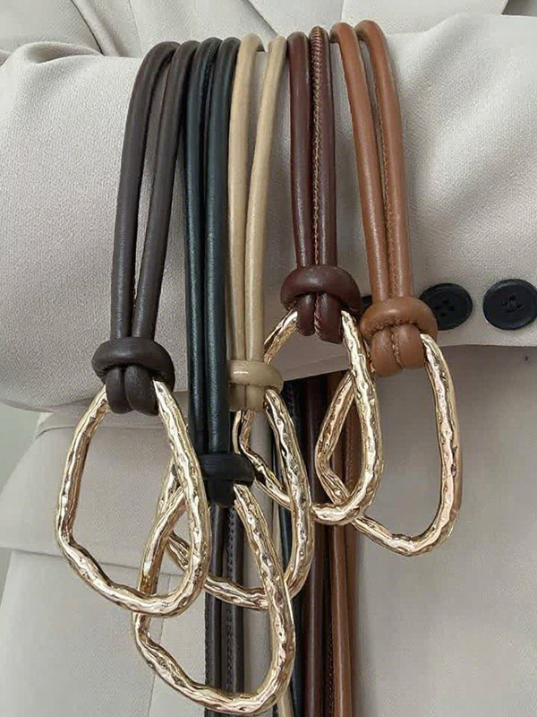 Adjustable PU Leather Belt