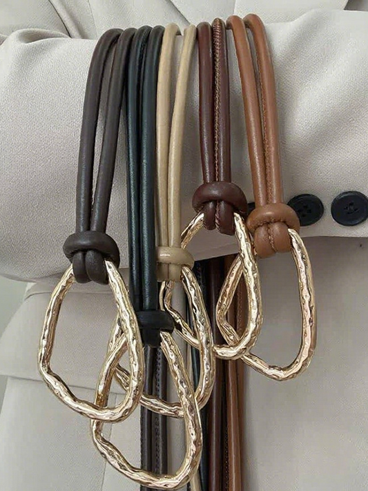 Adjustable PU Leather Belt