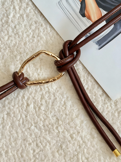 Adjustable PU Leather Belt