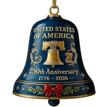 United States 250th Anniversary Bell Ornament