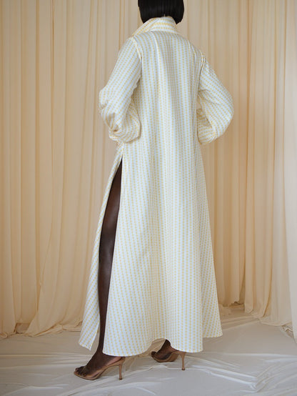 Diamond Striped Shirt Dress