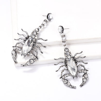 Diamond-encrusted Scorpion Earrings