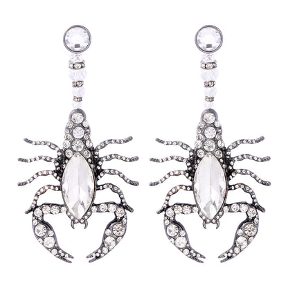 Diamond-encrusted Scorpion Earrings