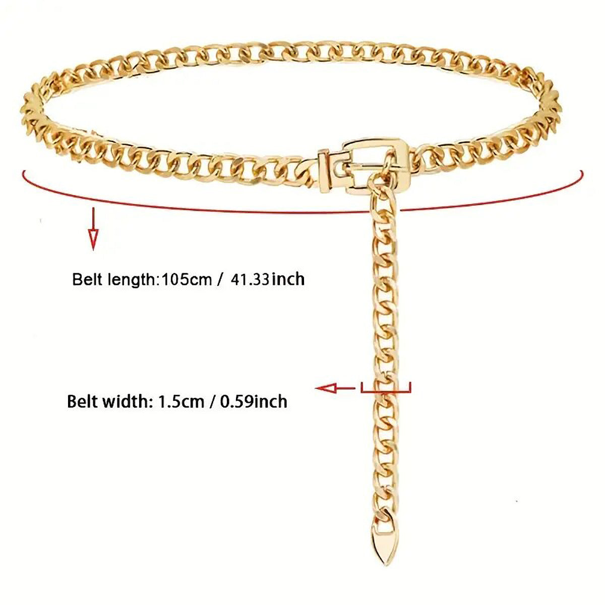 Women's Metal Waist Chain
