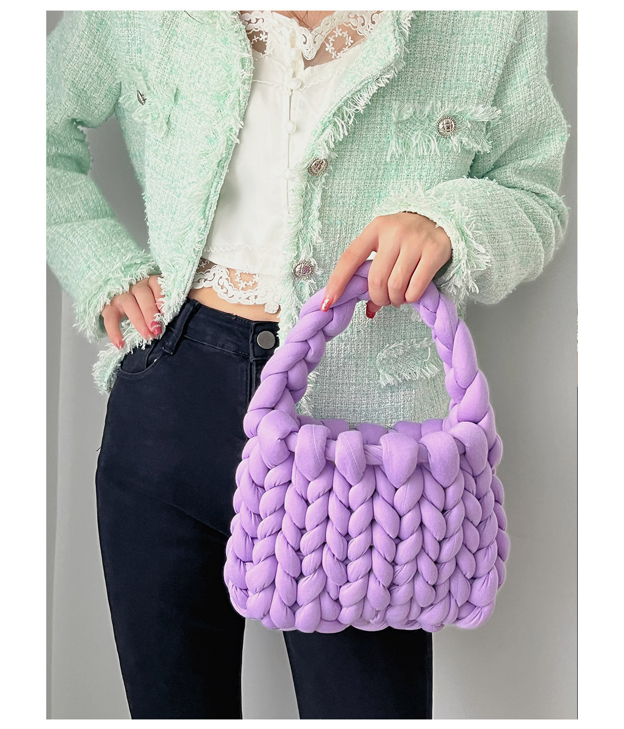 Chunky Knit Bag
