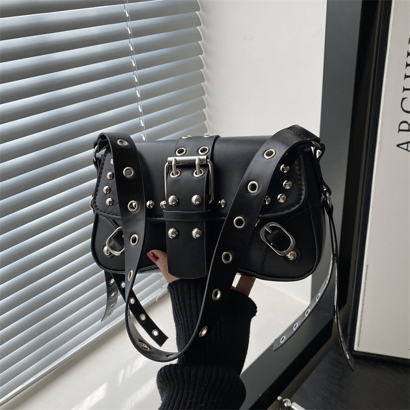 Rivets Single Shoulder Bag