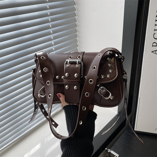 Rivets Single Shoulder Bag