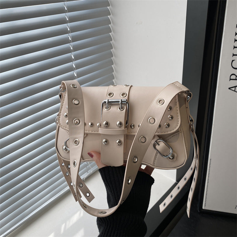 Rivets Single Shoulder Bag