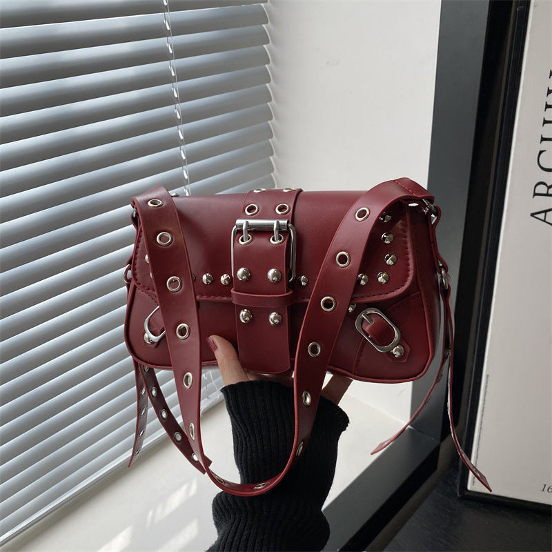 Rivets Single Shoulder Bag