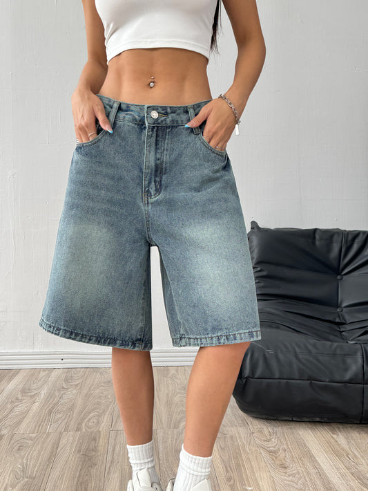 Retro Denim Shorts