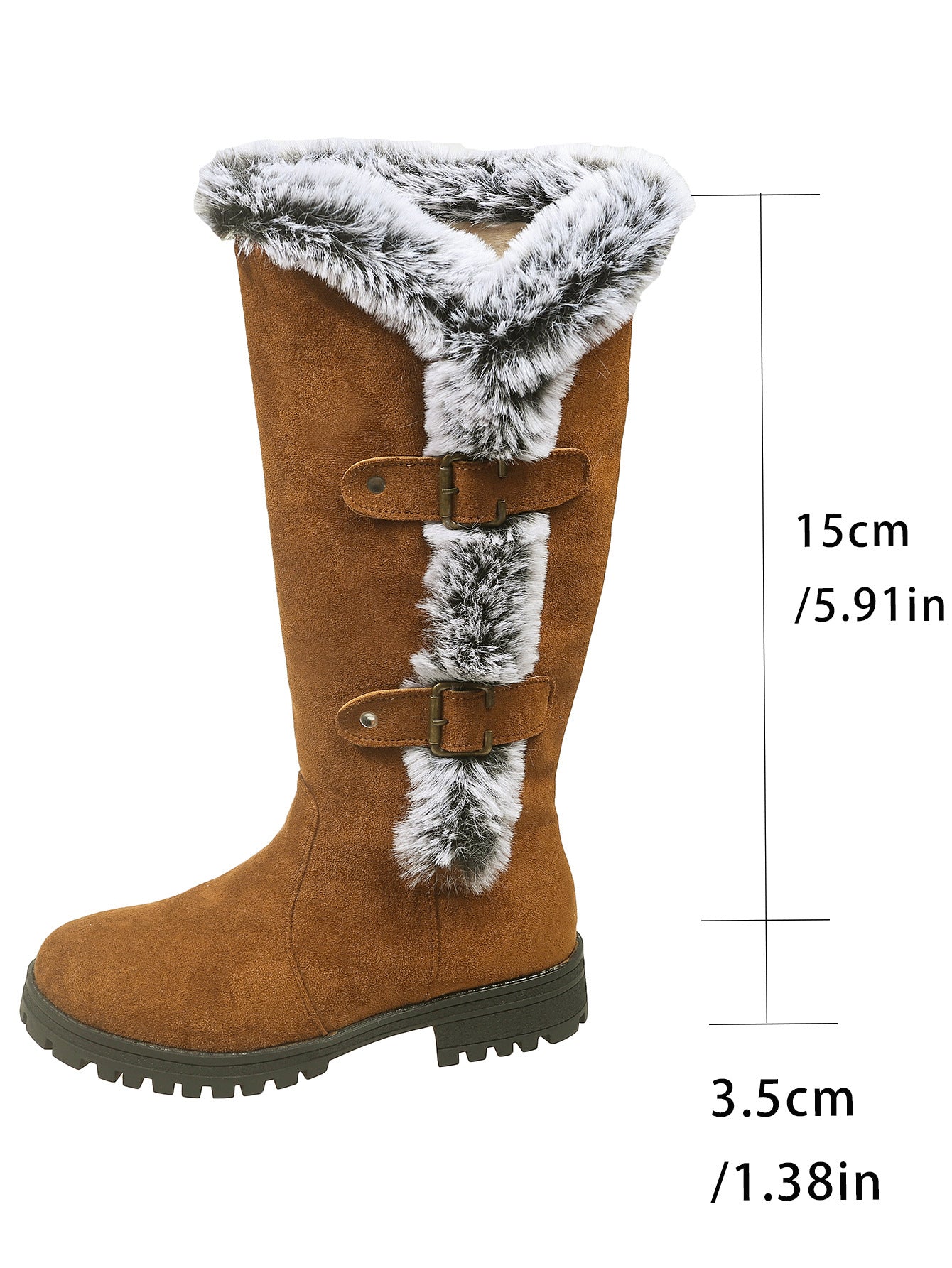 Warm Plush Winter Fuzzy Knee Boots