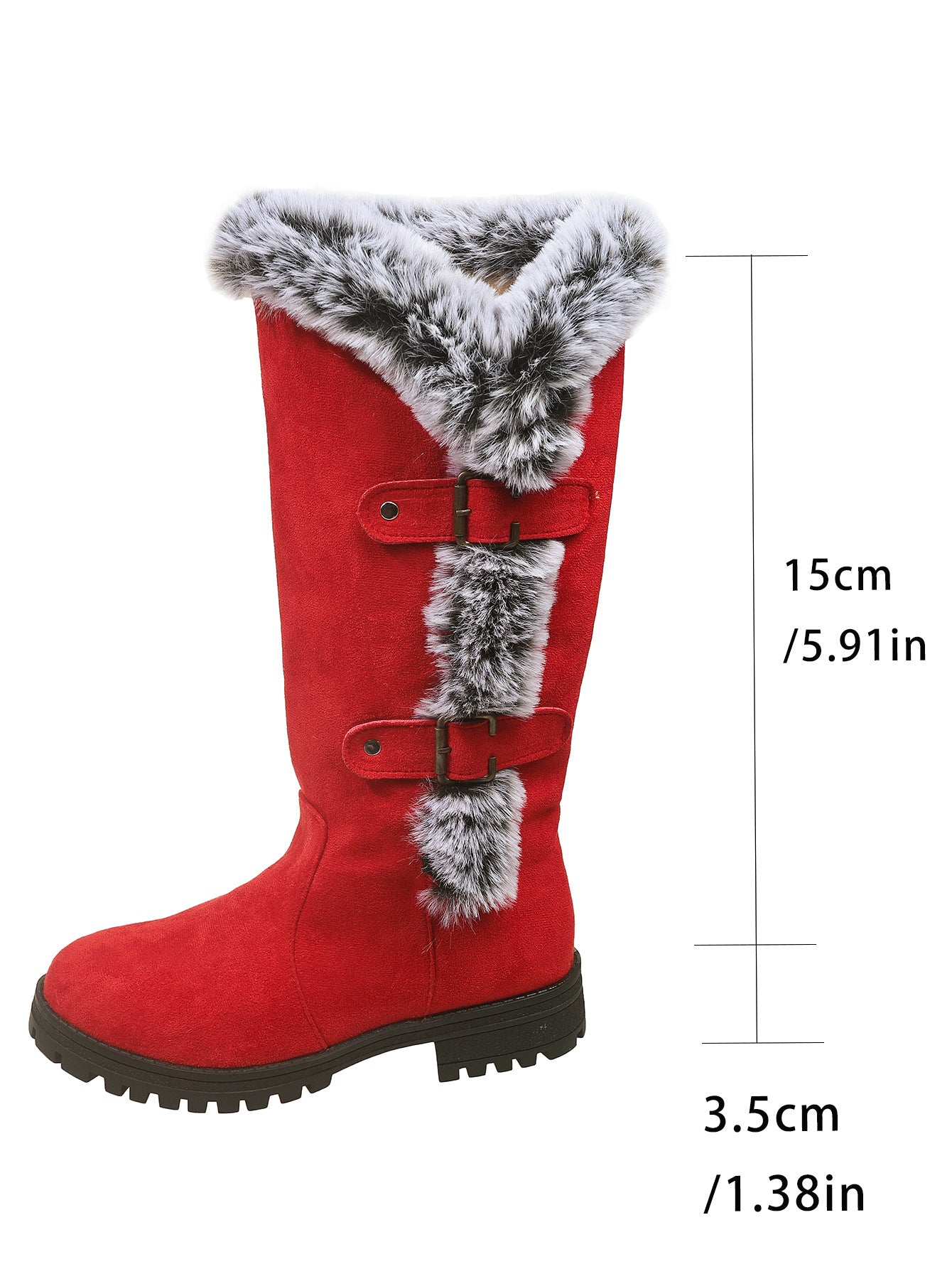 Warm Plush Winter Fuzzy Knee Boots