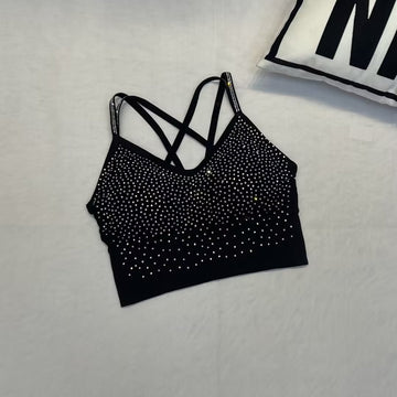 Stylish Rhinestone-embellished Bra Camisole Shapewear