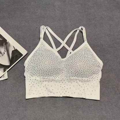 Stylish Rhinestone-embellished Bra Camisole Shapewear