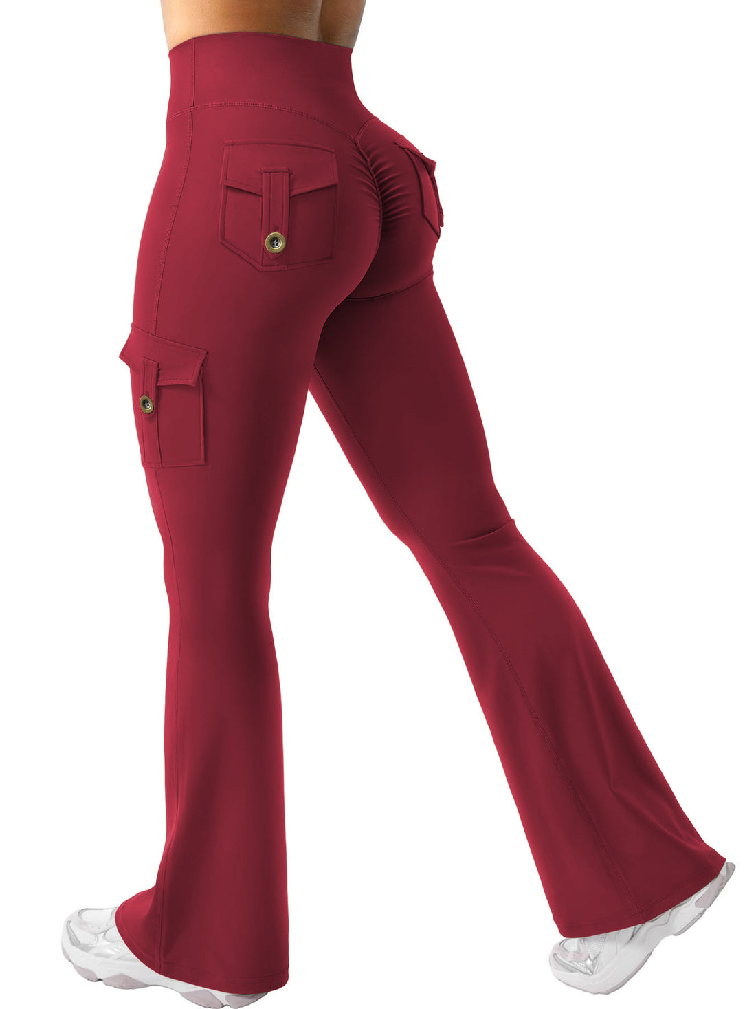 Women's Workout Cargo Flare Leggings