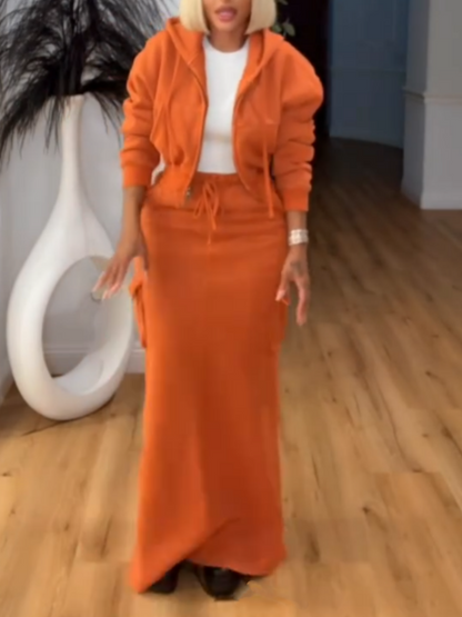 (🎁 Buy 2, free shipping!🔥) Fashion Cargo Skirt Two Pieces Set