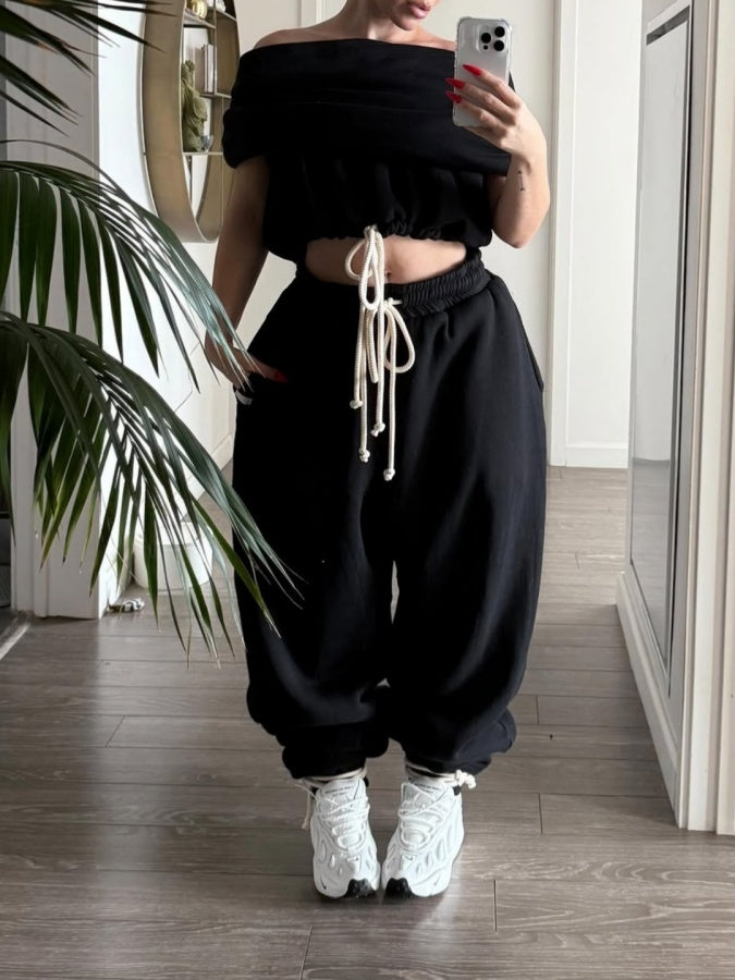 Pop Hoodie Vest Sweater Set