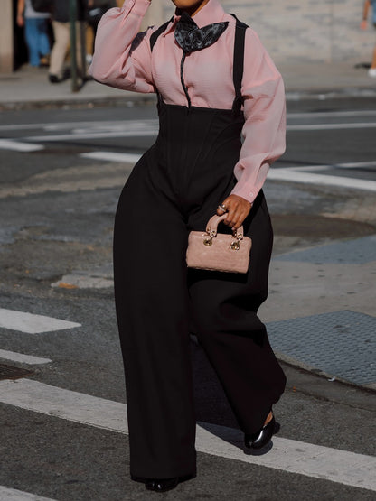 Suspender Rounded Corset Pants