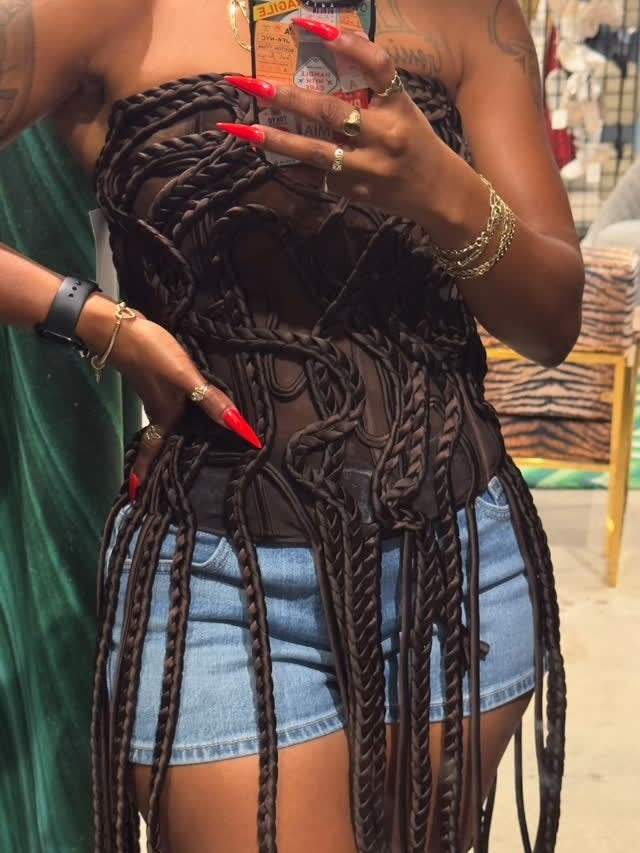 Braided Fringe Corset